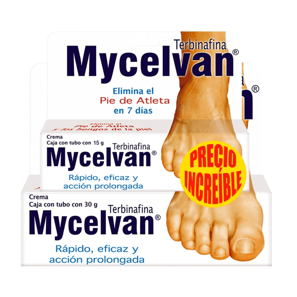 Mycelvan Crema 30G + 15G (Terbinafina) - WeCare Pharma