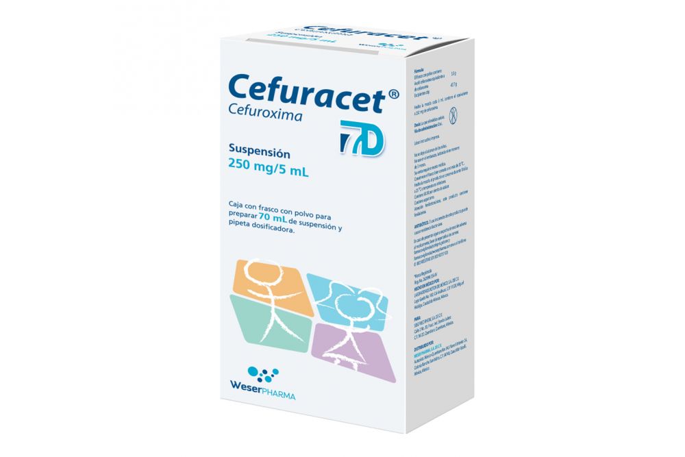 Cefuracet Suspensión 250Mg/5Ml 70Ml (Cefuroxima)