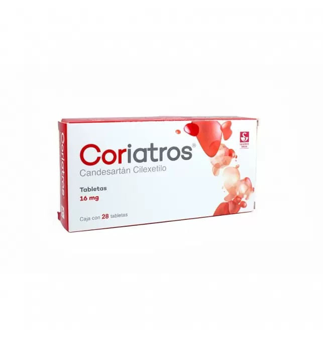 Coriatros 16Mg Con 28 Tabletas (Candesartan Cilexetilo)