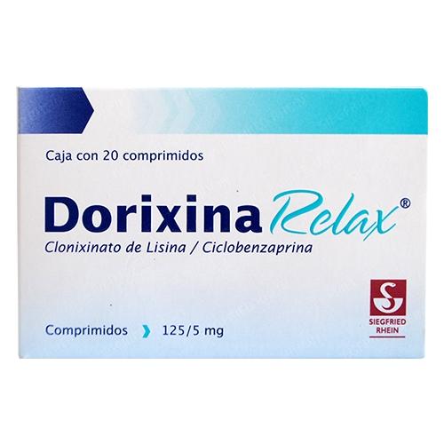 Dorixina Relax 125Mg/5Mg Con 20 Comprimidos (Clonixinato De Lisina/Ciclobenzaprina)