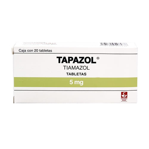 Tapazol 5Mg Con 20 Tabletas (Tiamazol)