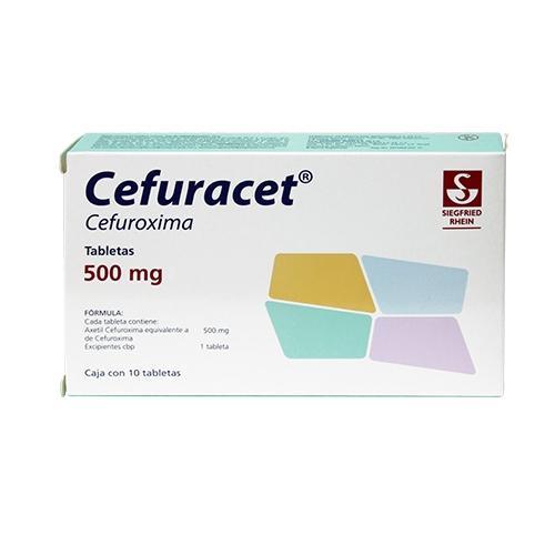 Cefuracet 500Mg Con 10 Tabletas (Cefuroxima)