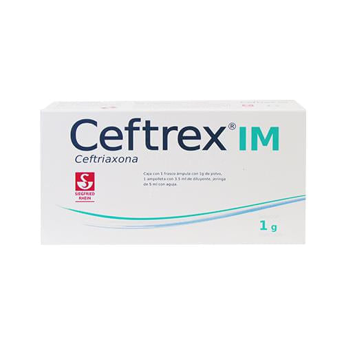 Ceftrex Im Frasco 1G Con 1 Ampulas (Ceftriaxona)