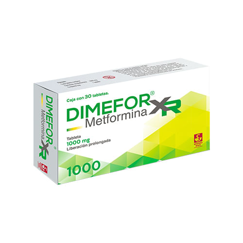 Dimefor Xr 1000Mg Con 30 Tabletas (Metformina)