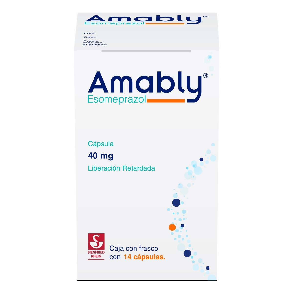 Amably 40Mg Con 14 Capsulas (Esomeprazol)