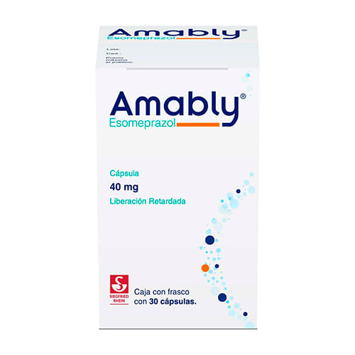 Amably 40Mg Con 30 Capsulas (Esomeprazol)