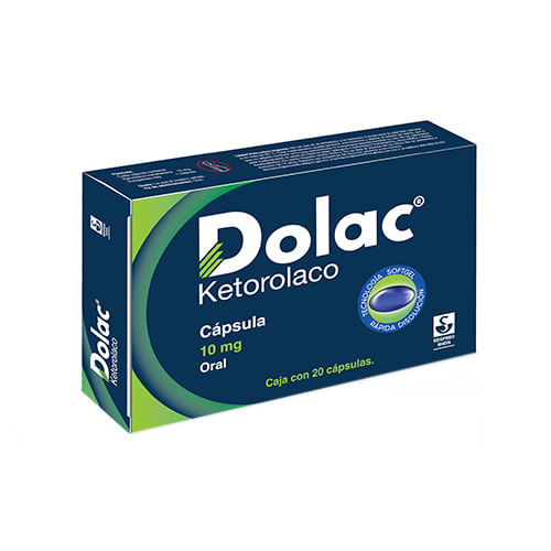 Dolac 10Mg Con 20 Capsulas (Ketorolaco)