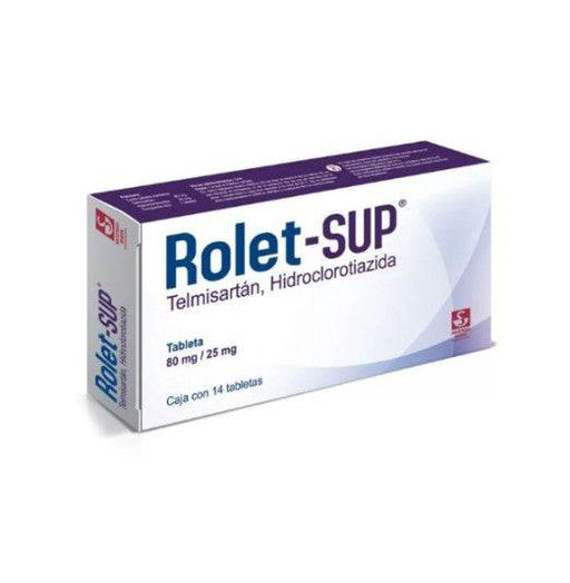 Rolet-Sup 80Mg/25Mg Con 14 Tabletas (Telmisartan/Hidroclorotiazida) - WeCare Pharma