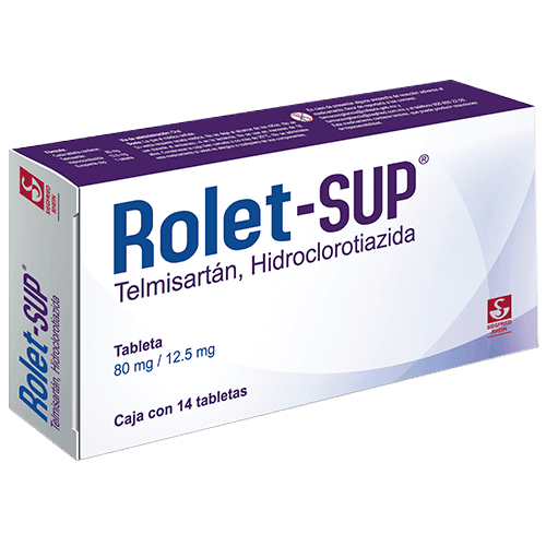 Rolet-Sup 80Mg/12.5Mg Con 14 Tabletas (Telmisartan/Hidroclorotiazida) - WeCare Pharma
