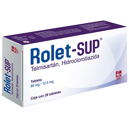 Rolet-Sup 80Mg/12.5Mg Con 28 Tabletas (Telmisartan/Hidroclorotiazida) - WeCare Pharma