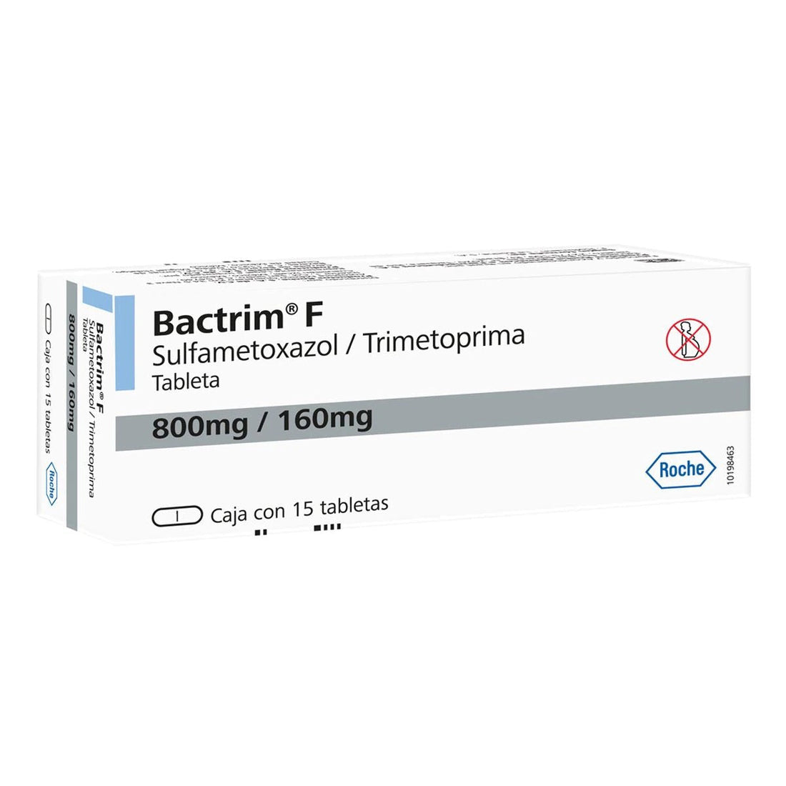 Bactrim F 800Mg/160Mg Con 15 Tabletas (Sulfametoxazol/Trimetoprima)