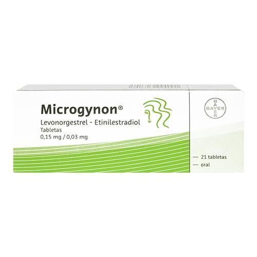 Microgynon 0.15Mg/0.03Mg Con 21 Tabletas (Levonogestrel/Etiniestradiol)