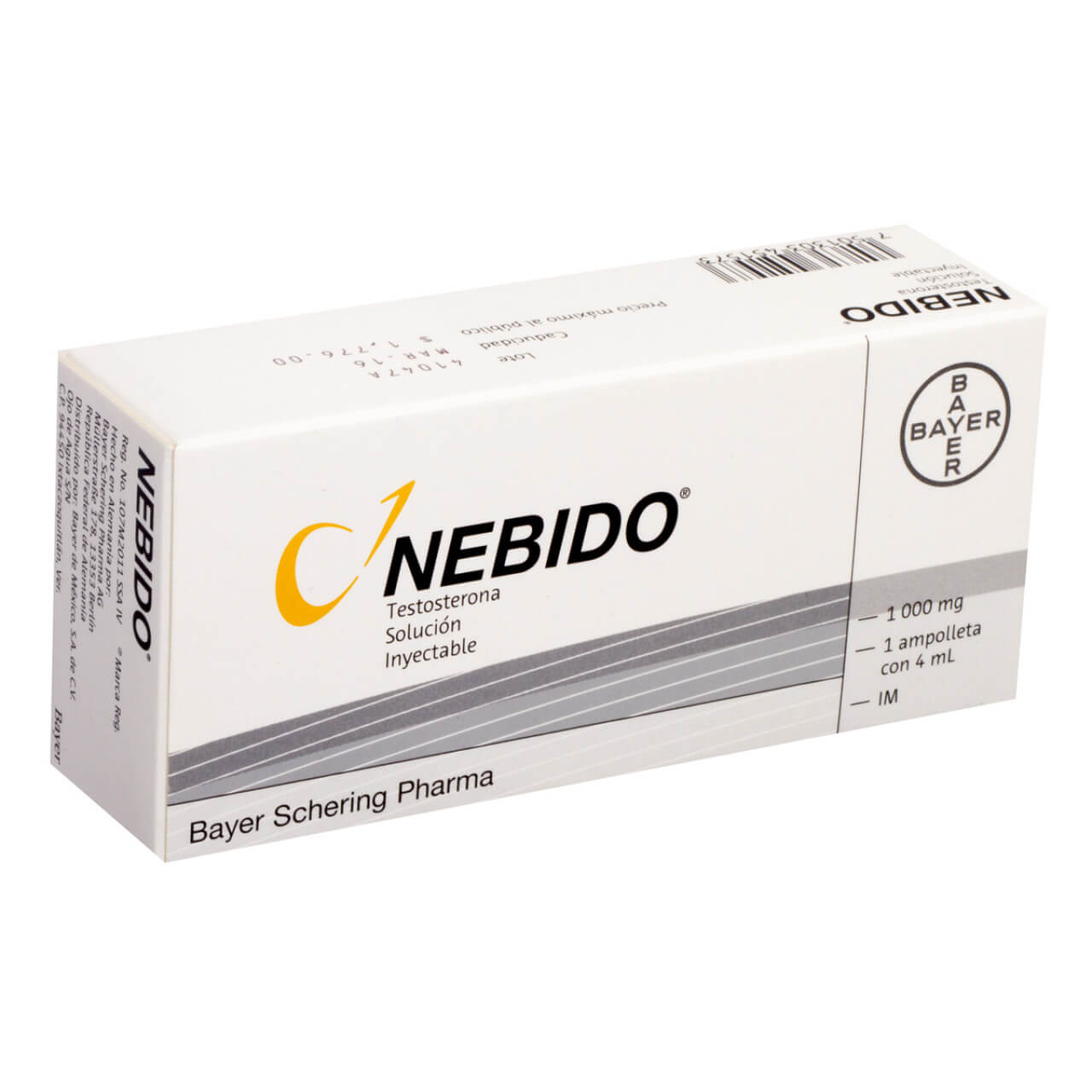 Nebido 1000Mg/4Ml Con 1 Ampulas (Testosterona)