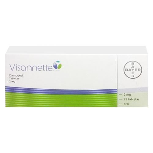 Visannette 2Mg Con 28 Tabletas (Dienogest)