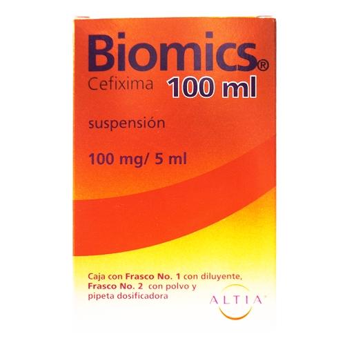 Biomics Suspensión 100Mg/5Ml 100Ml (Cefixima)