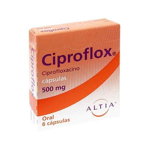 Ciproflox 500Mg Con 6 Capsulas (Ciprofloxacino)