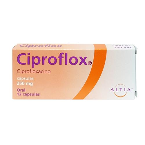 Ciproflox 250Mg Con 12 Capsulas (Ciprofloxacino)