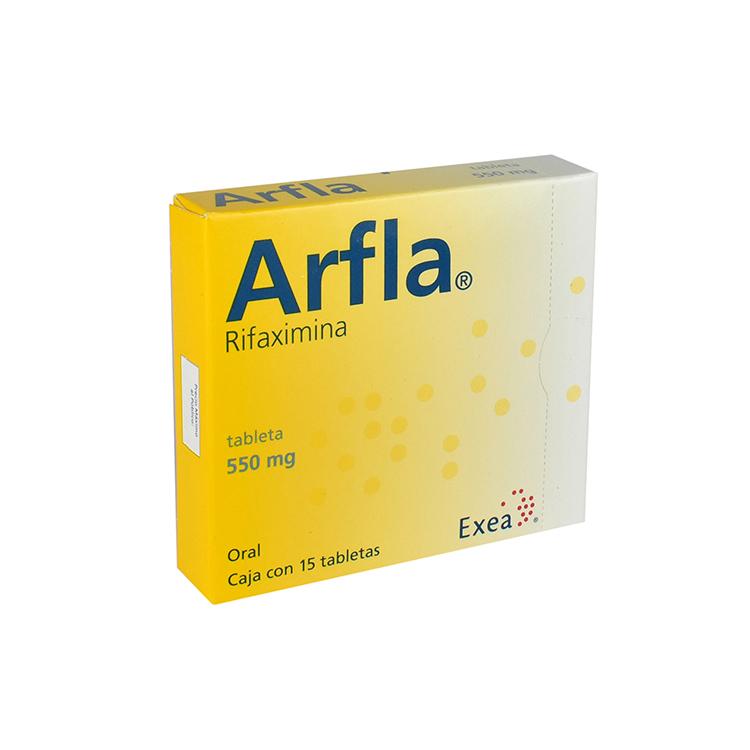 Arfla 550Mg Con 15 Tabletas (Rifaximina)