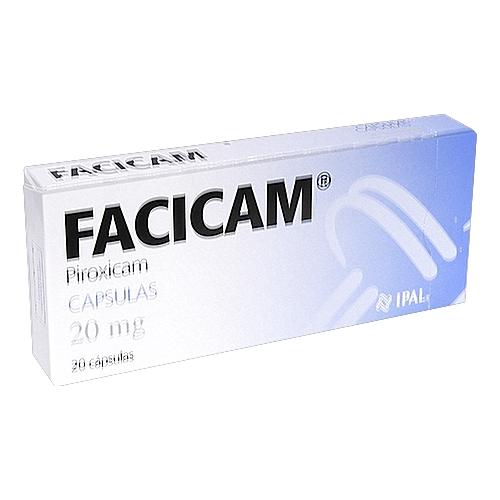 Facicam 20Mg Con 20 Capsulas (Piroxicam)