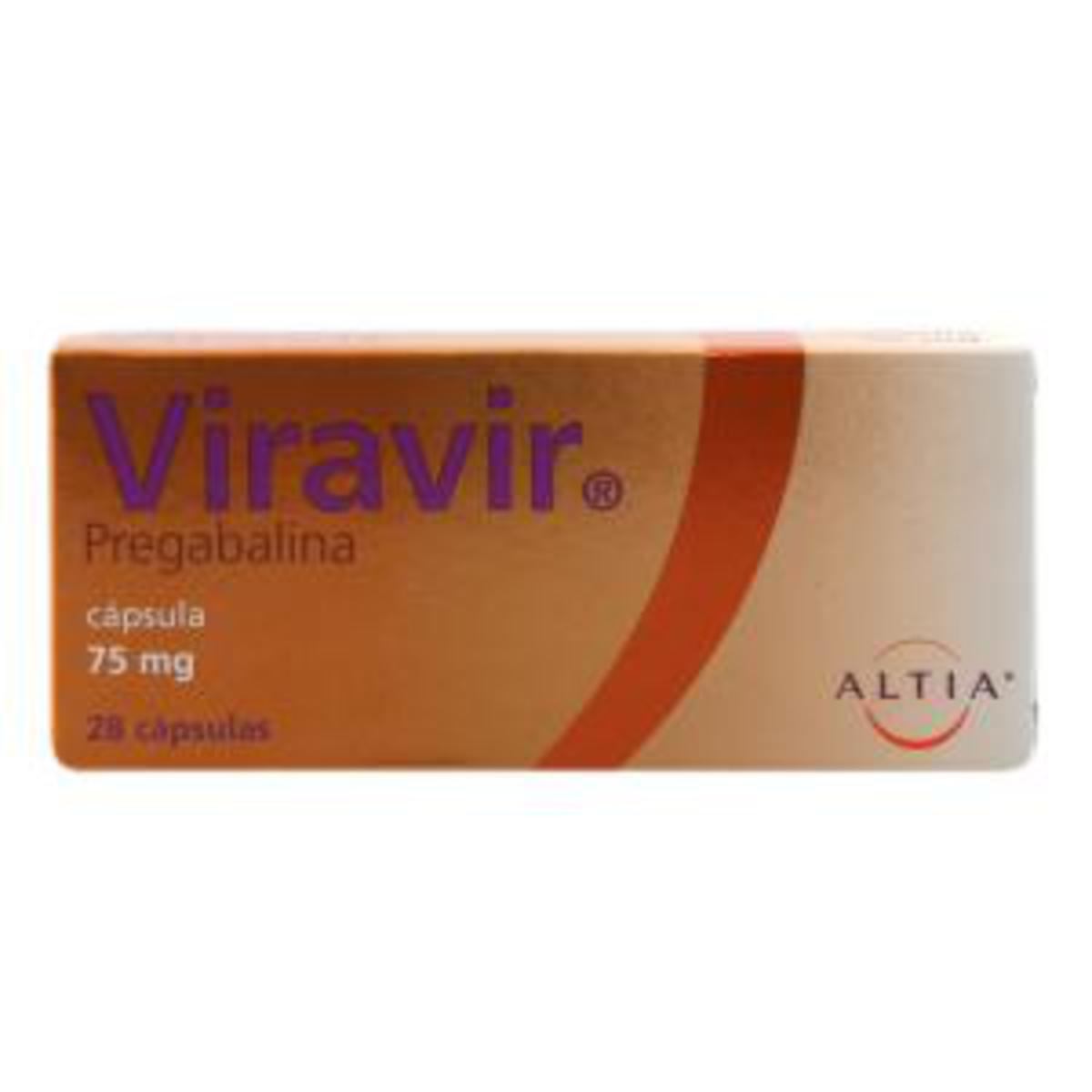 Viravir 75Mg Con 28 Capsulas (Pregabalina)