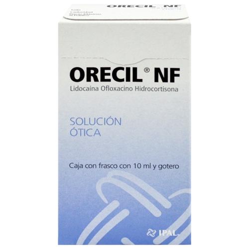 Orecil Nf Gotas Otica 10Mg/3Mg/2.5Mg 10Ml (Lidocaina/Ofloxacino/Hidrocortisona)