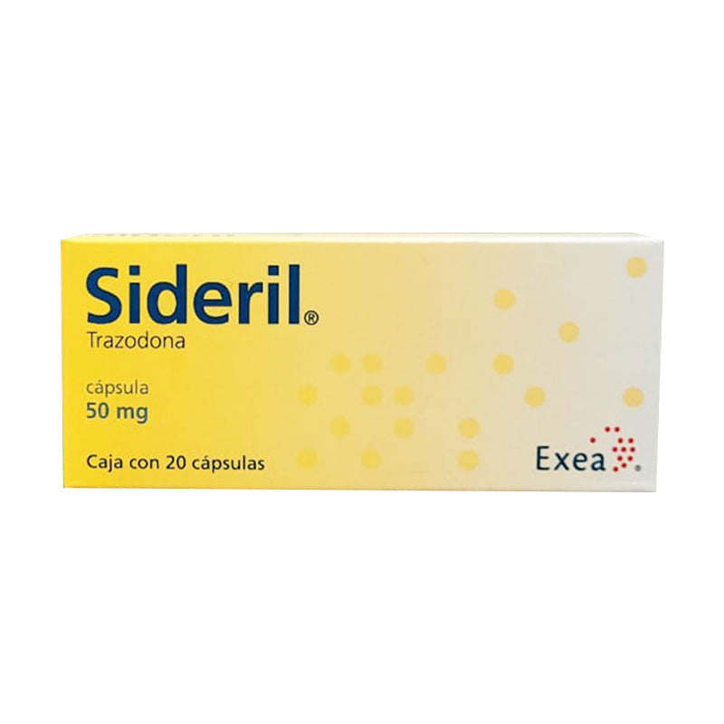 Sideril 50Mg Con 20 Capsulas (Trazodona)