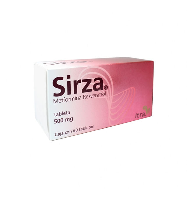 Sirza 500Mg Con 60 Tabletas (Metformina Resveratrol)