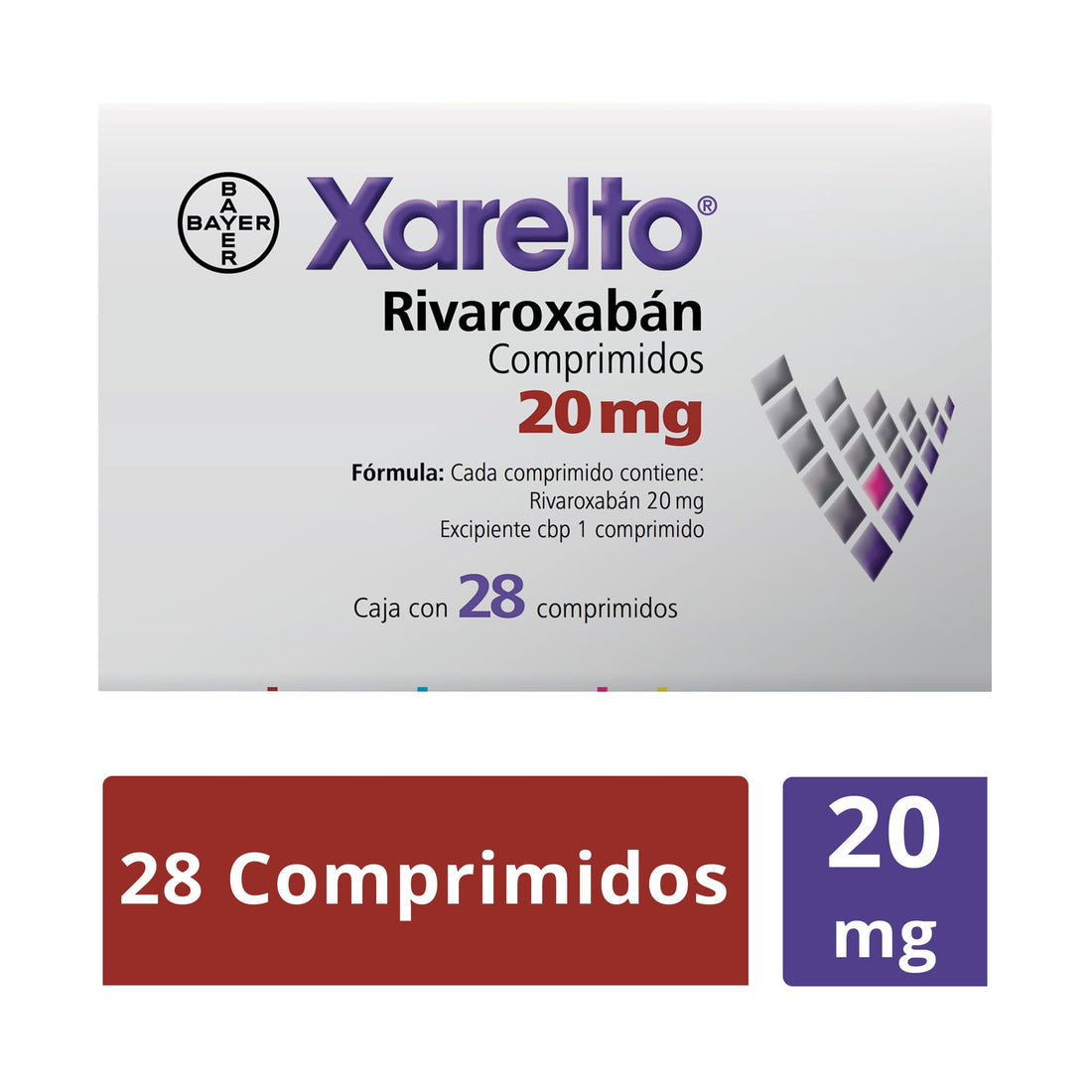 Xarelto 20Mg Con 28 Comprimidos (Rivaroxaban)