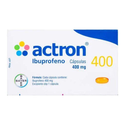 Actron 400 400Mg Con 10 Capsulas (Ibuprofeno)