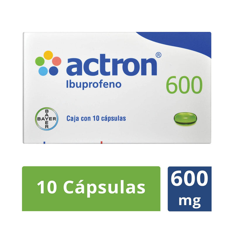 Actron 600Mg Con 10 Capsulas (Ibuprofeno) - WeCare Pharma