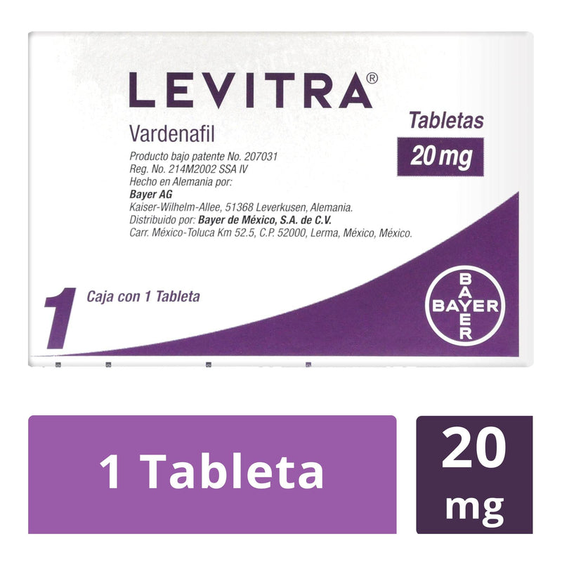 Levitra 20Mg Con 1 Tabletas (Vardenafil) - WeCare Pharma