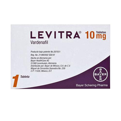 Levitra 10Mg Con 1 Tabletas (Vardenafil)