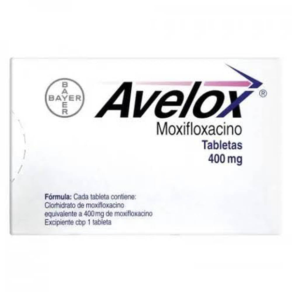 Avelox 400Mg Con 7 Tabletas (Moxifloxacino)