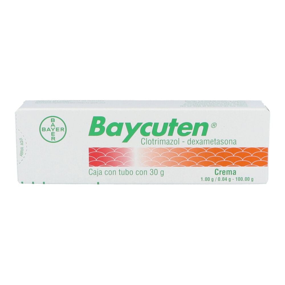 Baycuten Crema 0.04G/0.50G 30G (Clotrimazol/Dexametasona)