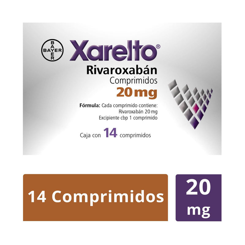 Xarelto 20Mg Con 14 Comprimidos (Rivaroxaban) - WeCare Pharma