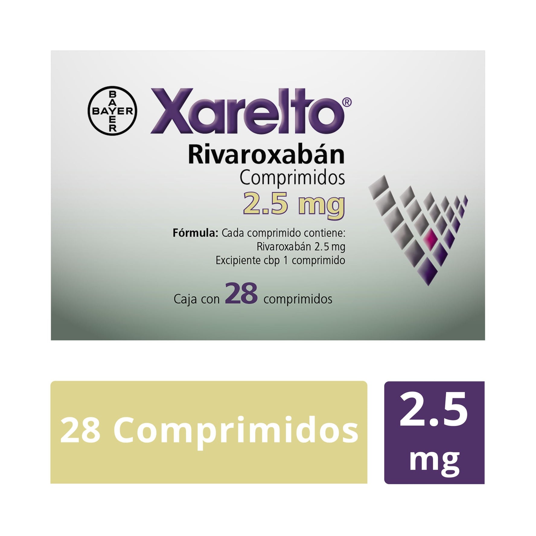 Xarelto 2.5Mg Con 28 Comprimidos (Rivaroxaban)