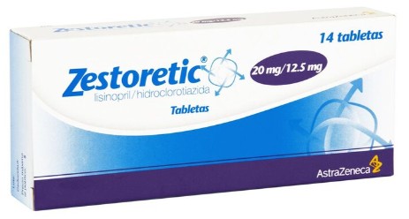 Zestoretic 20Mg/12.5Mg Con 14 Tabletas (Lisinopril/Hidroclorotiazida)