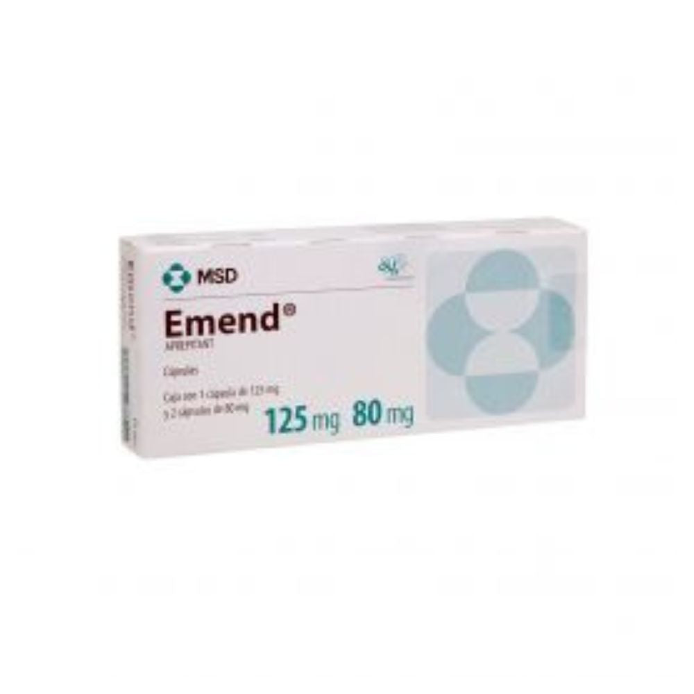 Emend 125Mg/80Mg Con 3 Tabletas (Aprepitant)