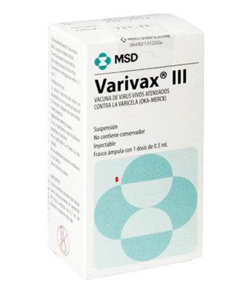 Varivax Iii Frasco 0.5Ml Con 1 Ampulas (Vacuna Varicela) - WeCare Pharma