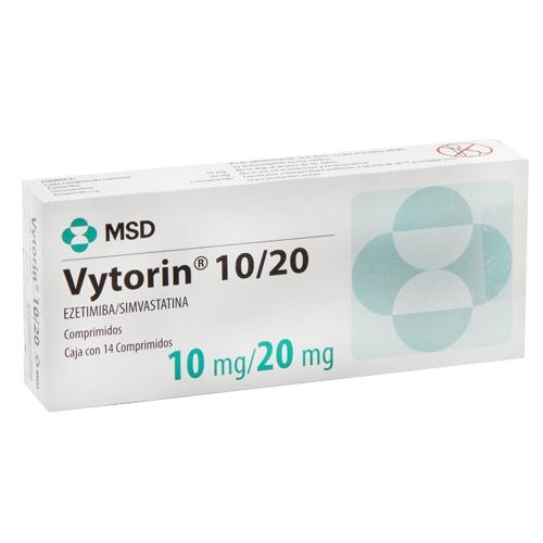 Vytorin 10Mg/20Mg Con 14 Comprimidos (Ezetimiba/Simvastatina)