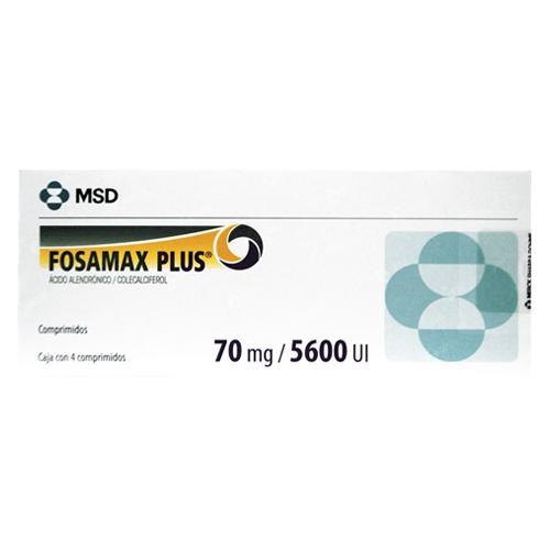 Fosamax Plus 70Mg/5600Unid Con 4 Tabletas (Alendronato/Colecalciferol)