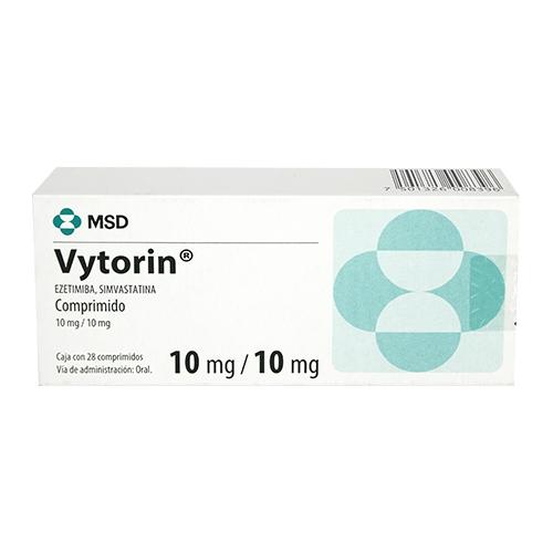 Vytorin 10Mg/10Mg Con 28 Comprimidos (Ezetimiba/Simvastatina)