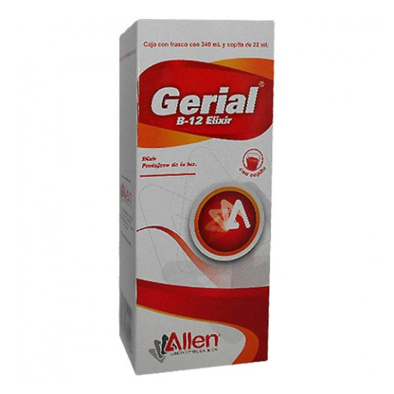 Gerial B-1 Elixir Frasco 340Ml (Hierro/Vit B12/Inositol/Glicina) - WeCare Pharma