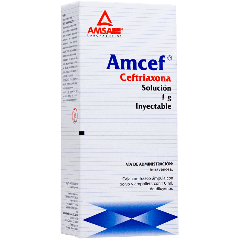 Amcef Iv 1G Ampulas (Ceftriaxona) - WeCare Pharma