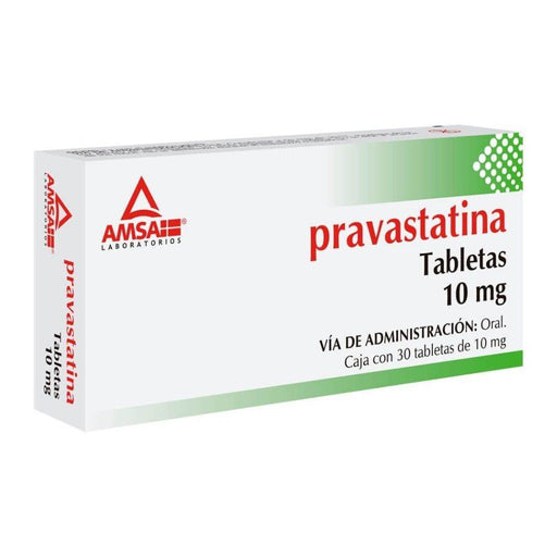 Pravastatina 10Mg Con 30 Amsa Tabletas - WeCare Pharma