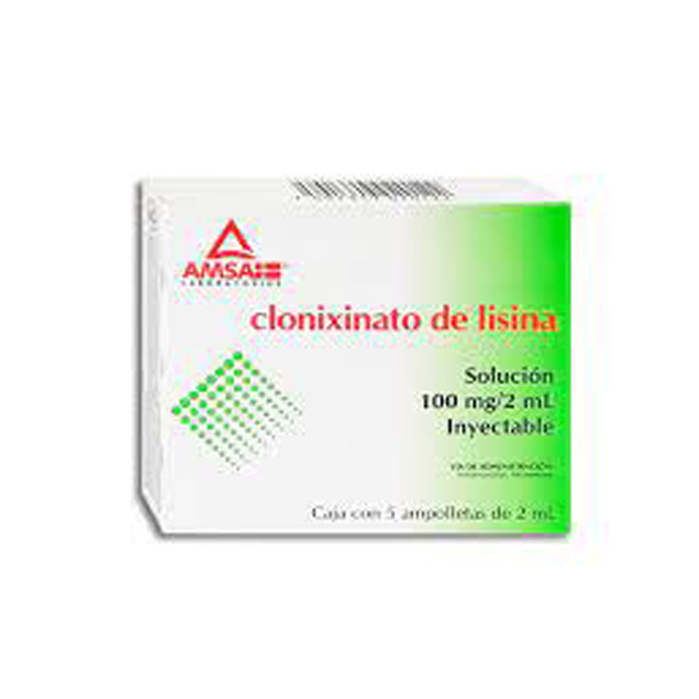 Clonixinato De Lisina 100Mg/2Ml Con 5 Ampulas