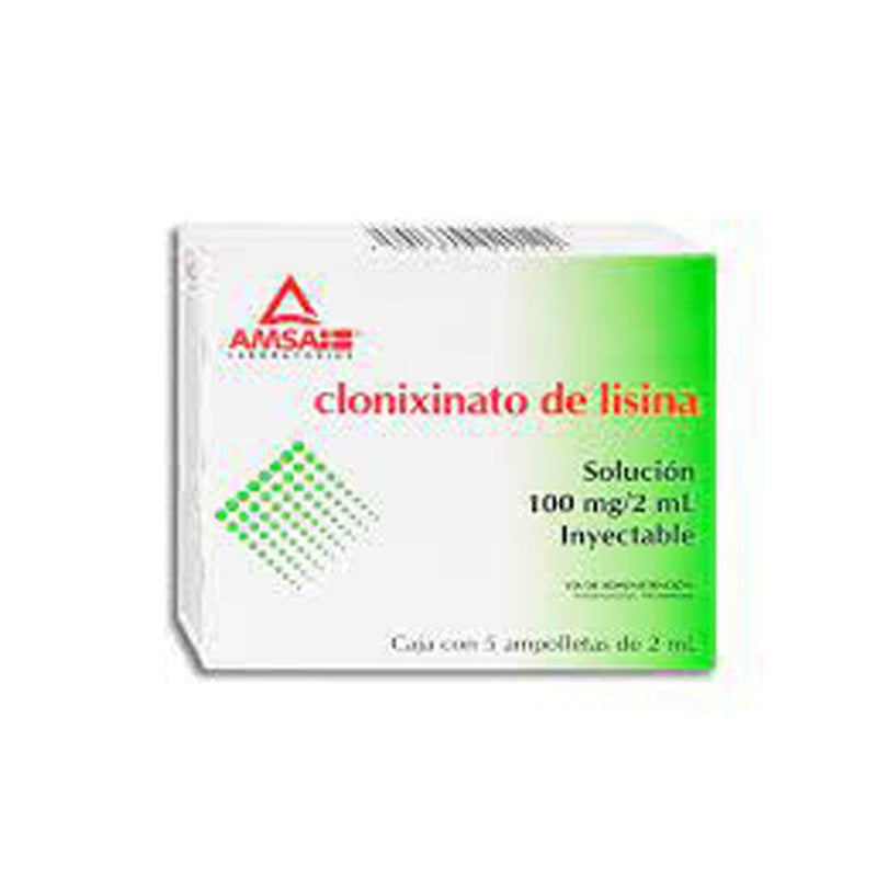 Clonixinato De Lisina 100Mg/2Ml Con 5 Ampulas - WeCare Pharma