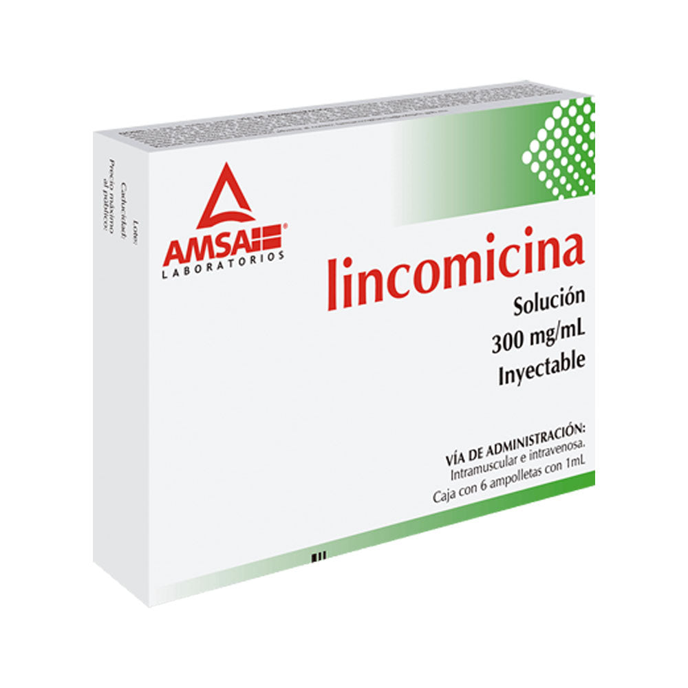 Lincomicina 300Mg/Ml Con 6 Amsa Ampulas