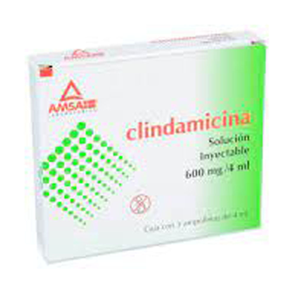 Clindamicina 600Mg/4Ml Con 5 Amsa Ampulas