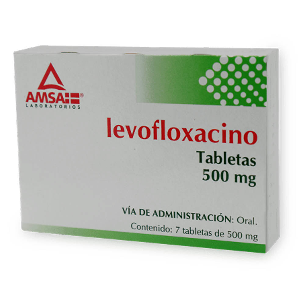 Levofloxacino 500Mg Con 7 Amsa Tabletas